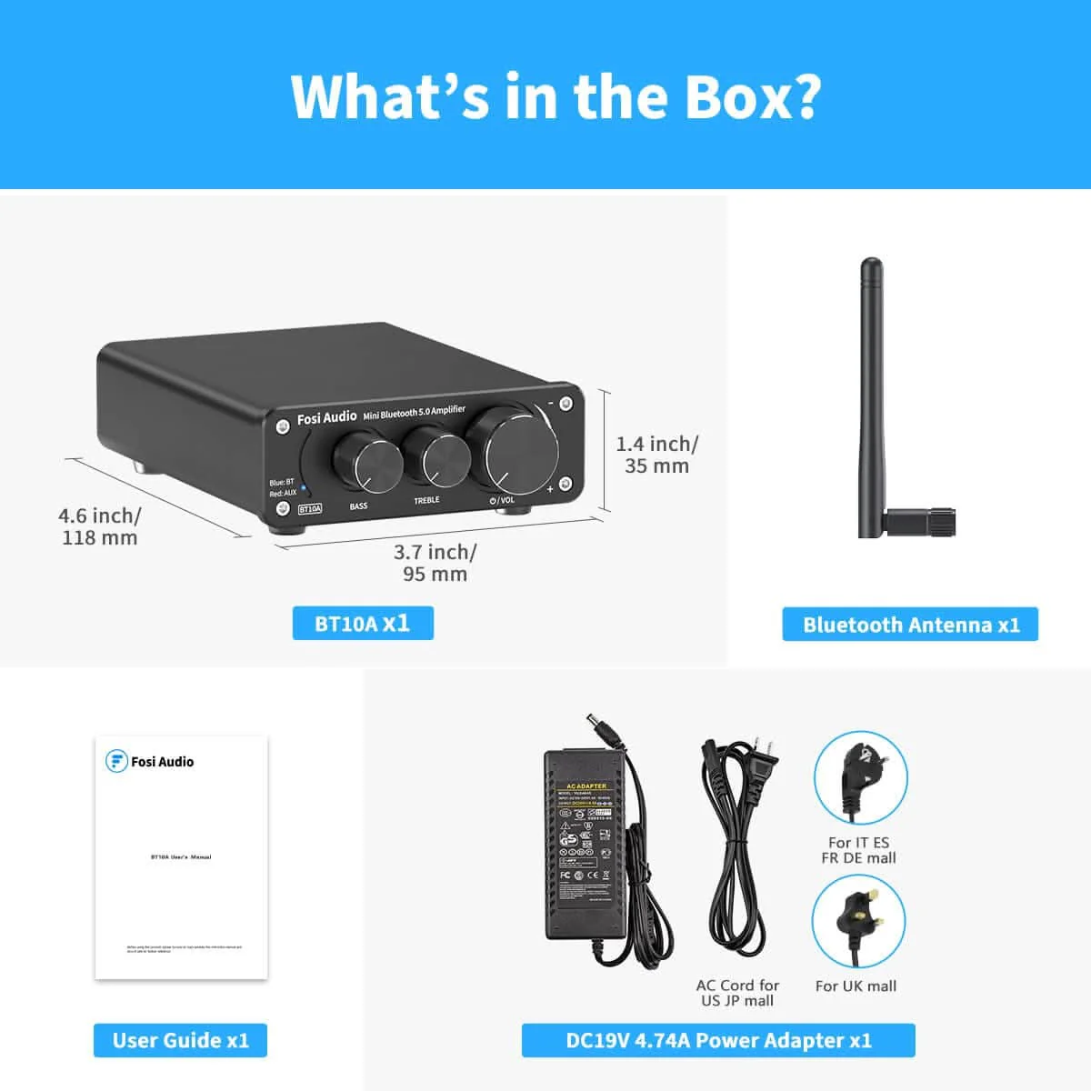 Fosi Audio BT10A Bluetooth Amplifier - Image 7