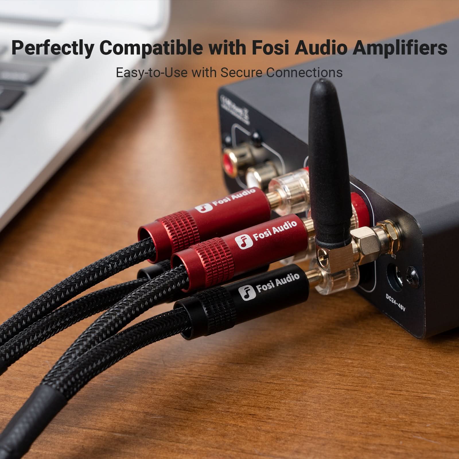 Fosi Audio Oxygen-Free Copper Speaker Cables(2 Pairs) - Image 12
