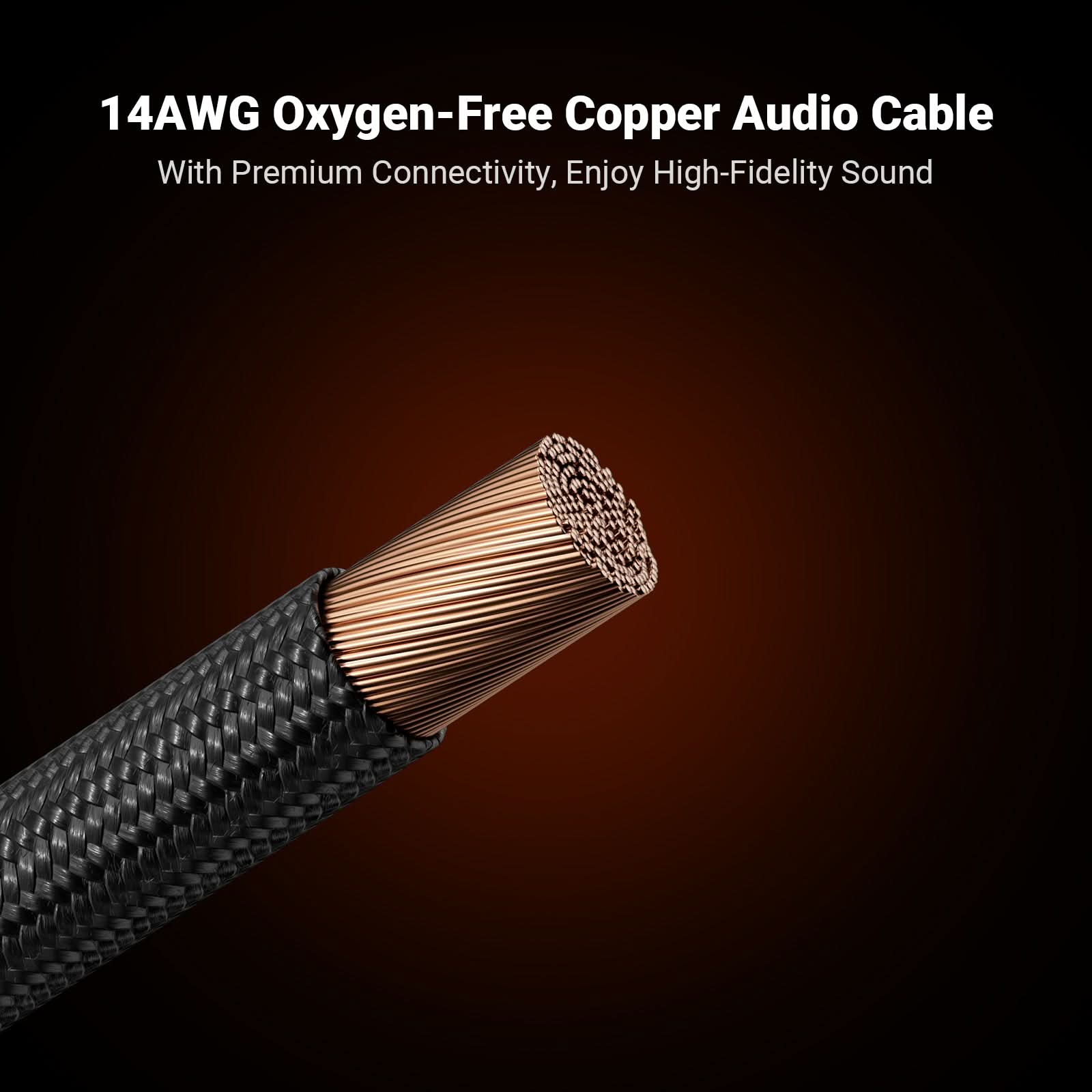 Fosi Audio Oxygen-Free Copper Speaker Cables(2 Pairs) - Image 9
