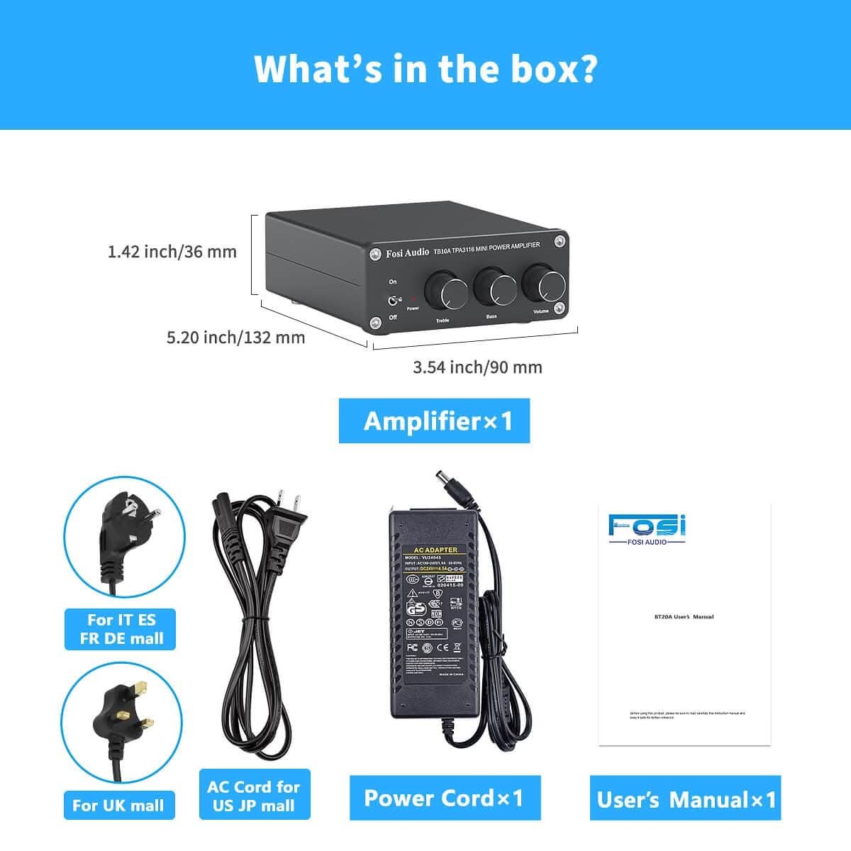 Fosi Audio TB10A 2 Ch Integrated Amp - Image 6